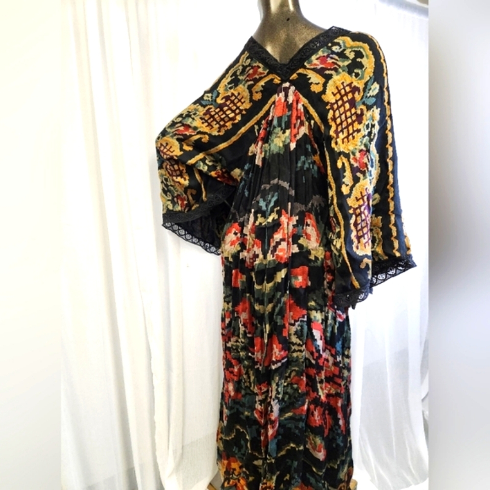 Mes Demoiselles Malti Dress Flowers - Elegant Multicolor Maxi Dress Size 36 - Picture 14 of 16
